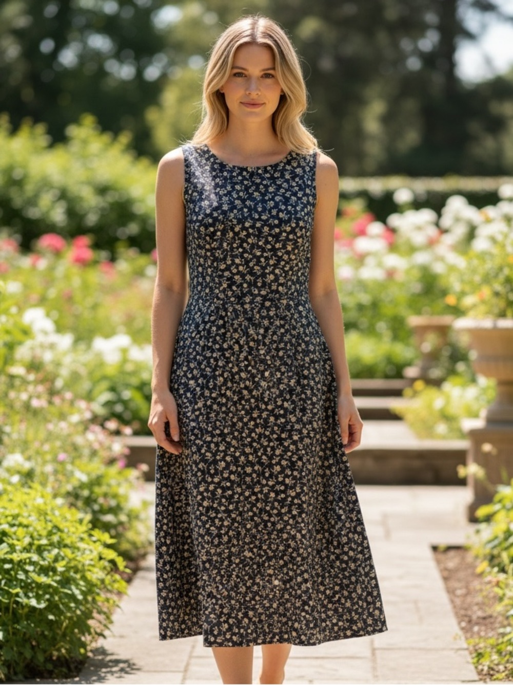 Vintage Y2K Floral Maxi Dress